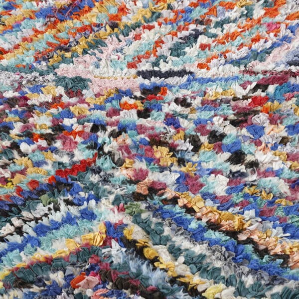Boucherouite Runner 7.7x2.3 Ft – Handmade Moroccan Rug - Image 2