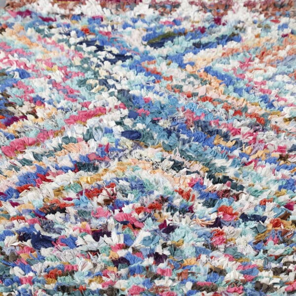 Boucherouite Runner 7.7x2.3 Ft – Handmade Moroccan Rug - Image 4