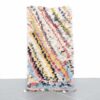Boucherouite 4.9x2.3 Ft handmade in Morocco with colorful recycled fabric