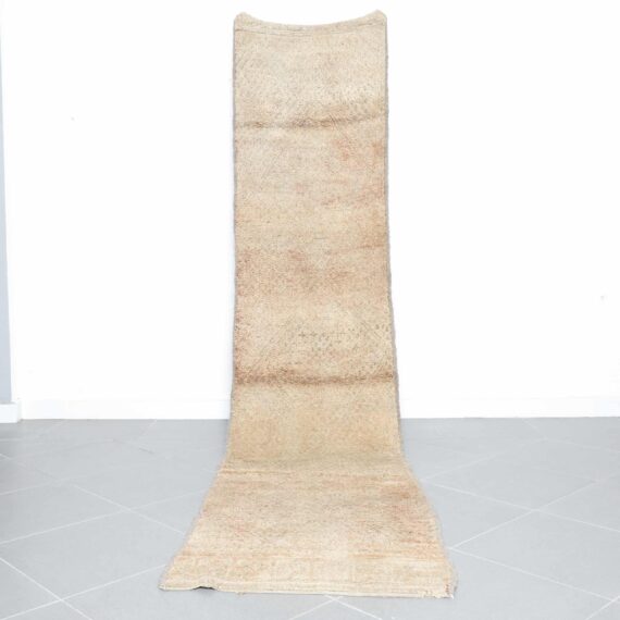 Beni Mguild Runner 12.0x2.6 Ft handmade in Morocco with tribal motifs