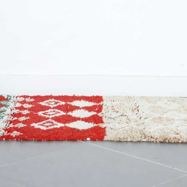 Vintage Boujaad Runner 12.0x2.5 Ft – Moroccan Wool Rug - Image 2