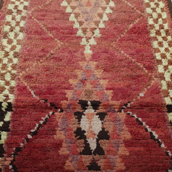 Boujaad Rug Runner 7.8x3.4 Ft – Moroccan Wool Rug - Image 5