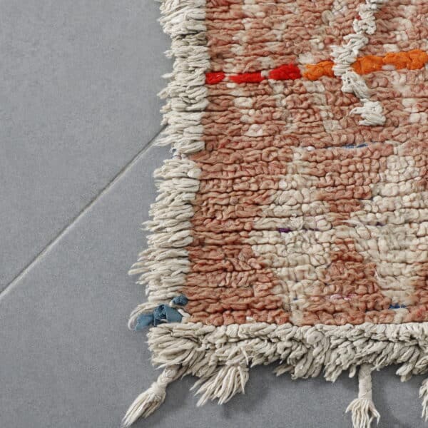 Boujaad Runner 12.3x2.6 Ft – Vintage Moroccan Wool Rug - Image 4