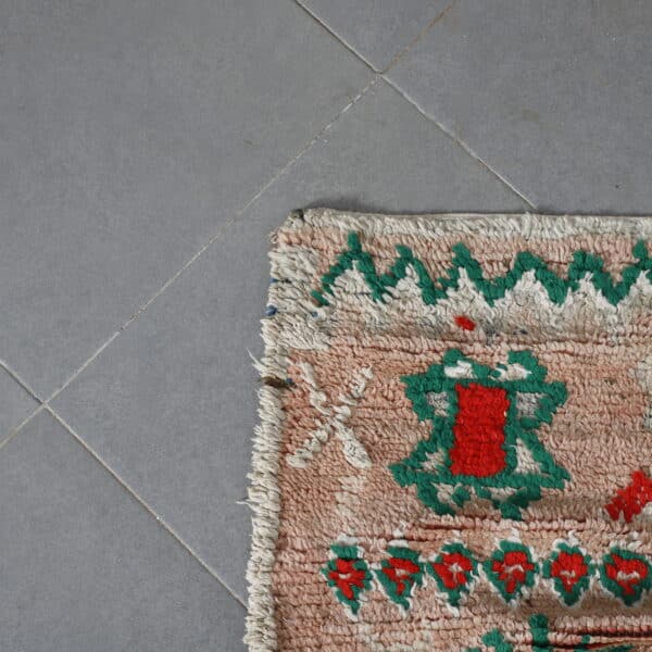 Boujaad Runner 12.3x2.6 Ft – Vintage Moroccan Wool Rug - Image 7
