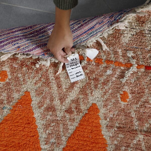 Boujaad Runner 12.3x2.6 Ft – Vintage Moroccan Wool Rug - Image 8