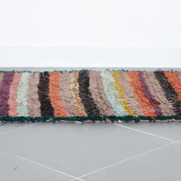 Boucherouite Rug 7.9x2.7 Ft - Image 2