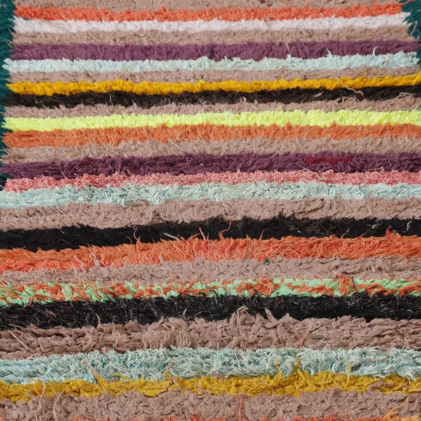 Boucherouite Rug 7.9x2.7 Ft - Image 4