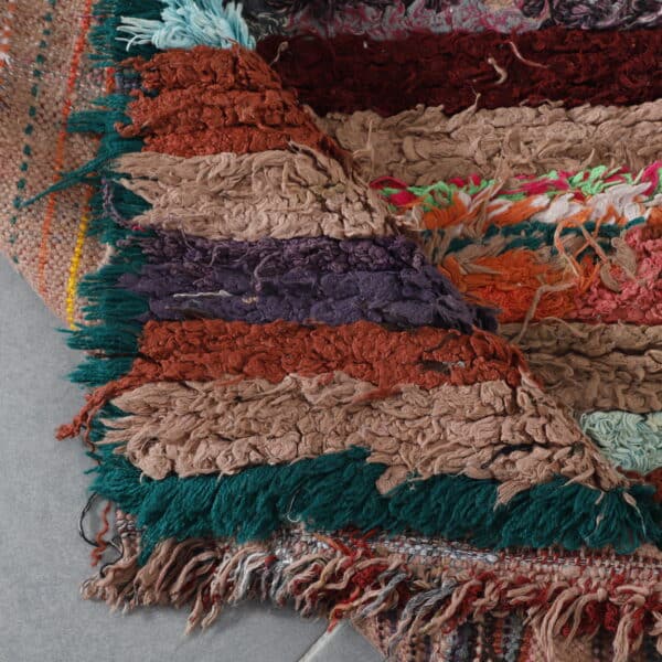 Boucherouite Rug 7.9x2.7 Ft - Image 5