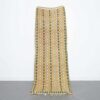 Vintage Boujaad runner 8.2x2.8 Ft handwoven in Morocco with Amazigh motifs and faded colors