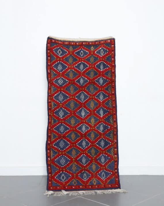Boujaad runner 5.4x2.4 Ft handmade in Morocco with soft wool and Amazigh designs