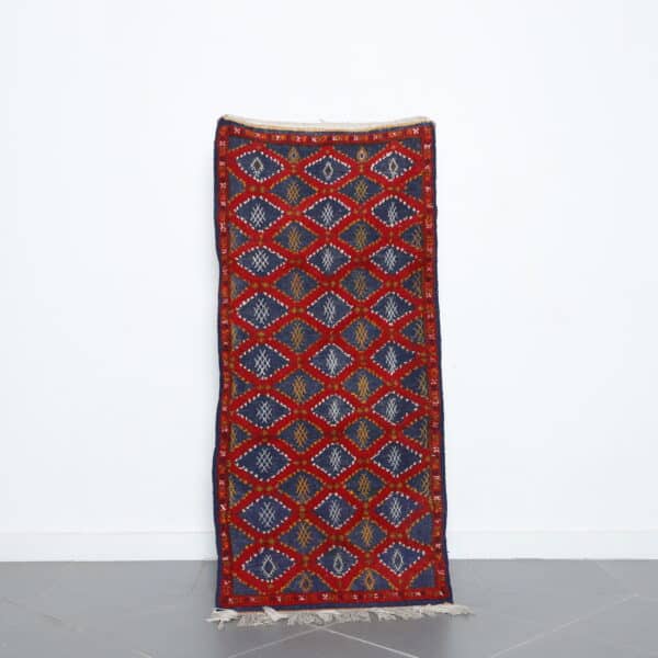Boujaad runner 5.4x2.4 Ft handmade in Morocco with soft wool and Amazigh designs
