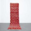 Handmade Moroccan Boujaad runner 10.1x2.8 Ft with Amazigh motifs and warm tones