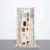 Azilal rug 6.7x2.7 Ft handmade in Morocco with abstract Berber designs and colorful wool