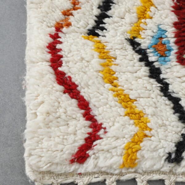 Azilal Rug 6.7x2.7 Ft – Handwoven Wool Moroccan Carpet - Image 3