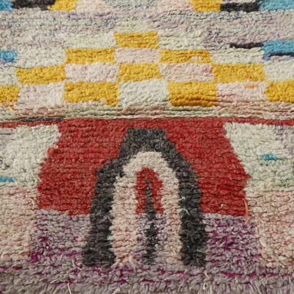 Boujaad Berber Rug 9.0x2.6 Ft – Handmade Moroccan Wool Runner - Image 3