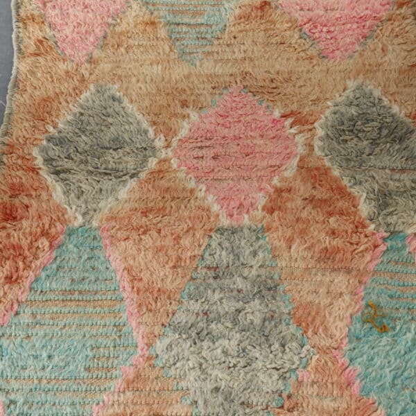 Vintage Boujaad Runner 10.2x2.6 Ft – Handmade Moroccan Wool Rug - Image 4