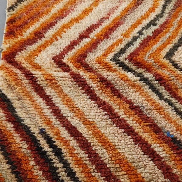 Vintage Boujaad Rug 11.1x2.5 Ft – Vintage Moroccan Wool Runner - Image 4