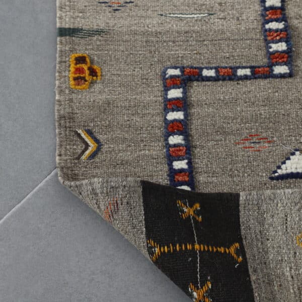 Akhenif Kilim Runner 6.7x2.3 Ft – Flatweave Moroccan Berber Rug - Image 4
