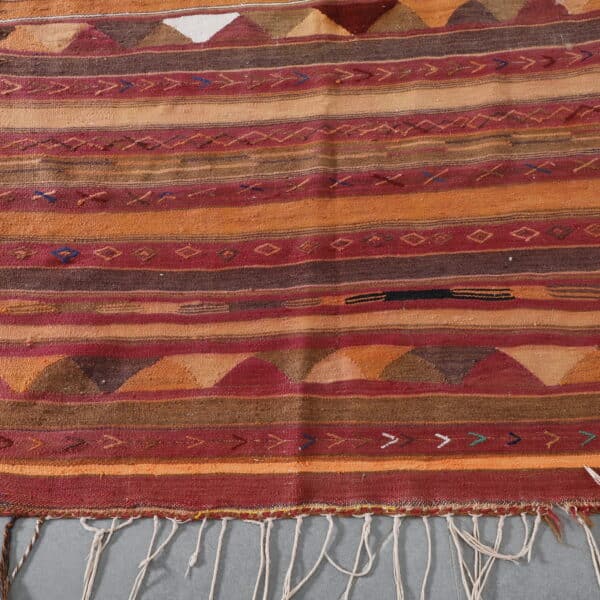Vintage Moroccan Kilim Rug 5.7x3.6 Ft – Vintage Berber Rug - Image 3