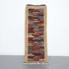 Berber carpet kilim Picasso runner 6.7x2.4 Ft handmade in Morocco with abstract tribal designs