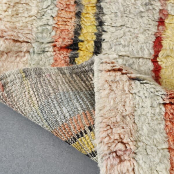 Boujaad Berber Rug 4.3x3.3 Ft – Handmade Moroccan Wool Carpet - Image 6