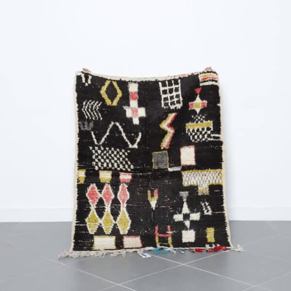 Taznakht rug 4.2x3.5 Ft handmade in Morocco with Amazigh patterns