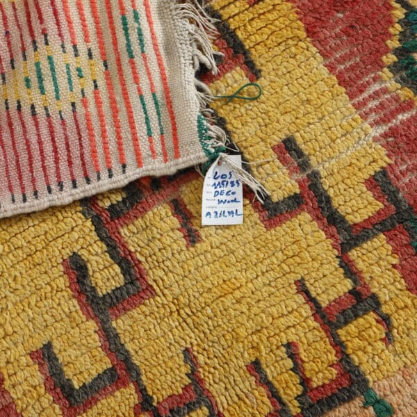 Azilal Rug 3.7x2.7 Ft – Handmade Moroccan Wool Rug - Image 4