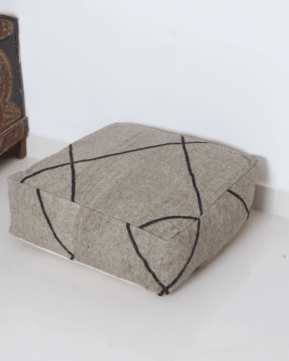 moroccan kilim pouf