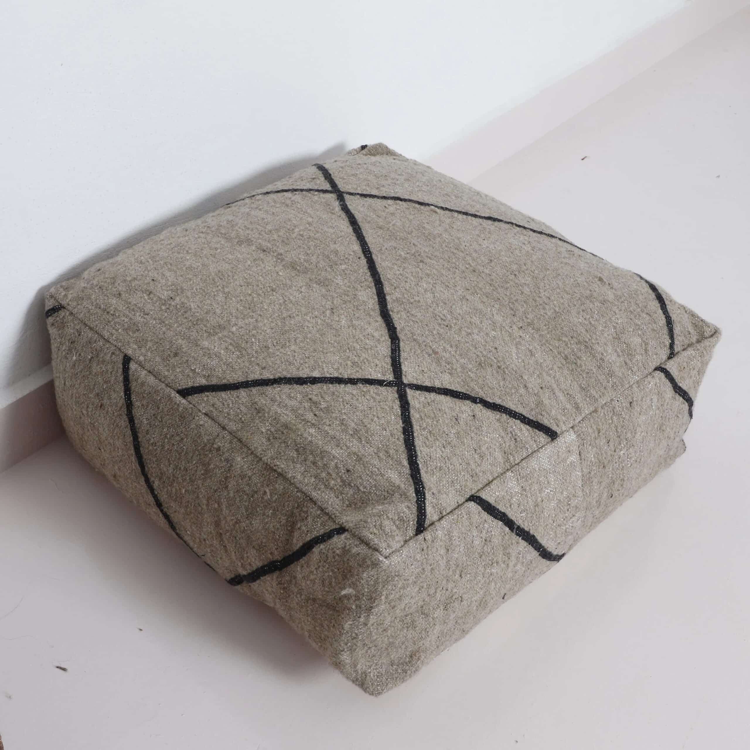 kilim Moroccan Pouf Cover - Image 4