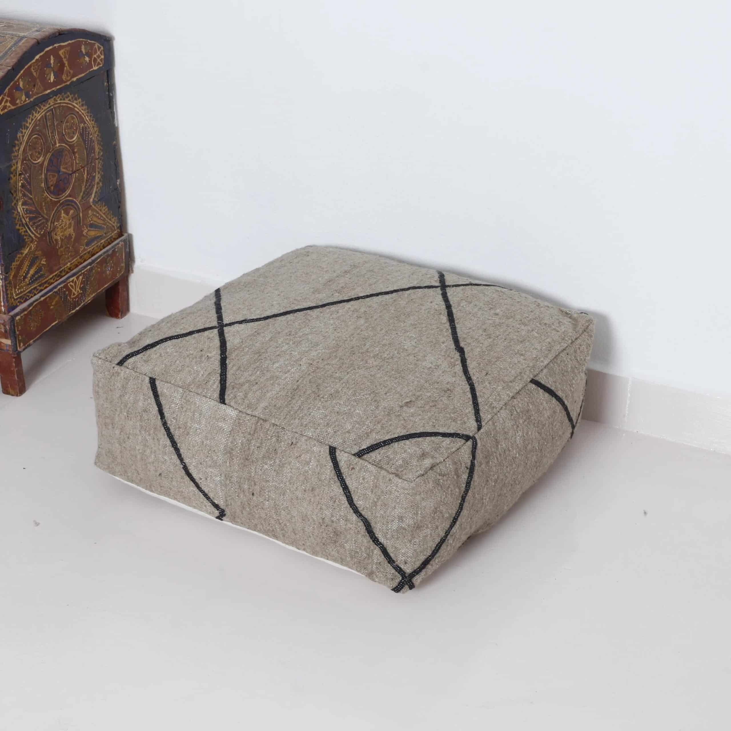 kilim Moroccan Pouf Cover