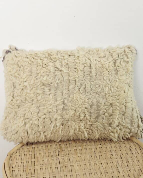 handmade Moroccan wool pillow