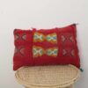 red Moroccan pillow