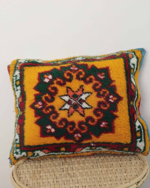 vintage Moroccan wool pillow