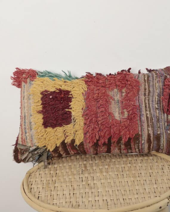 Moroccan boucherouite pillow