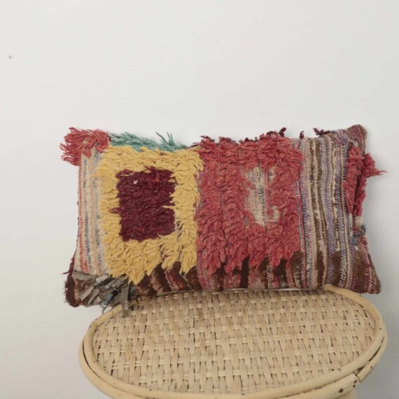 Moroccan boucherouite pillow