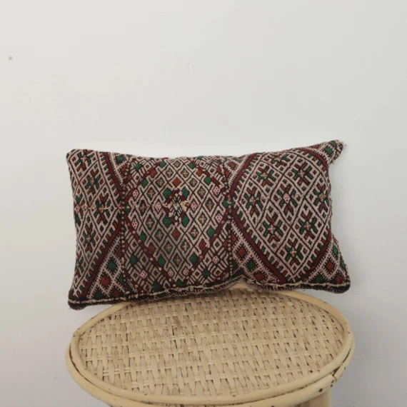 Moroccan Kilim Lumbar Pillow