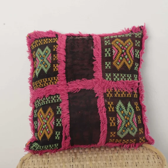 Embroidered Moroccan Pillow