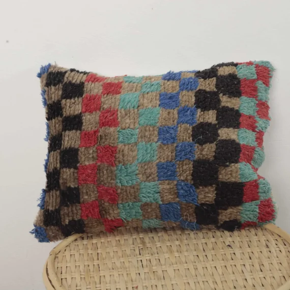 Checkered Moroccan Pillow