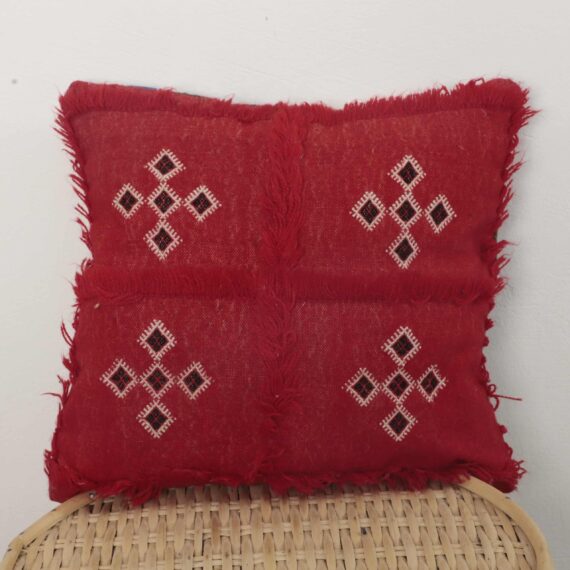Moroccan cactus silk pillow