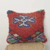 Boho Shag Pillow – Moroccan Boucherouite Cushion 45×38