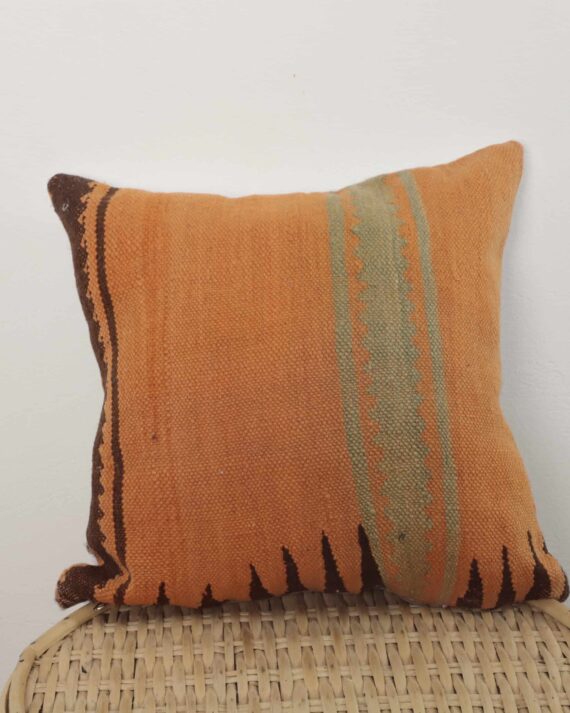 orange Moroccan pillow