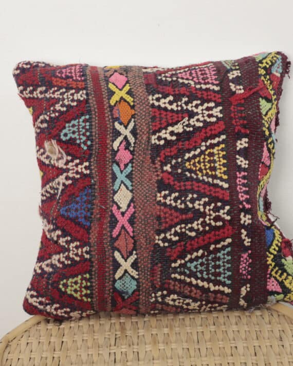 colorful Moroccan pillow