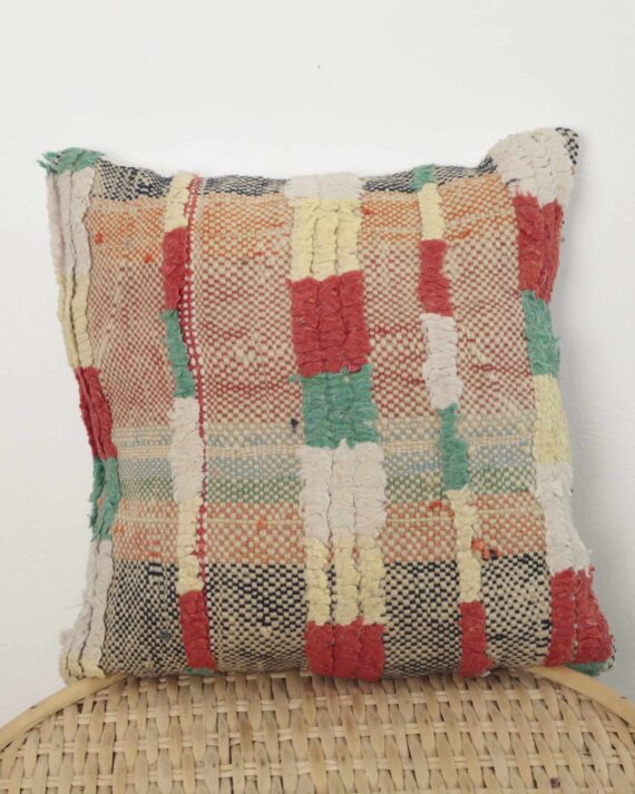 Moroccan boucherouite pillow