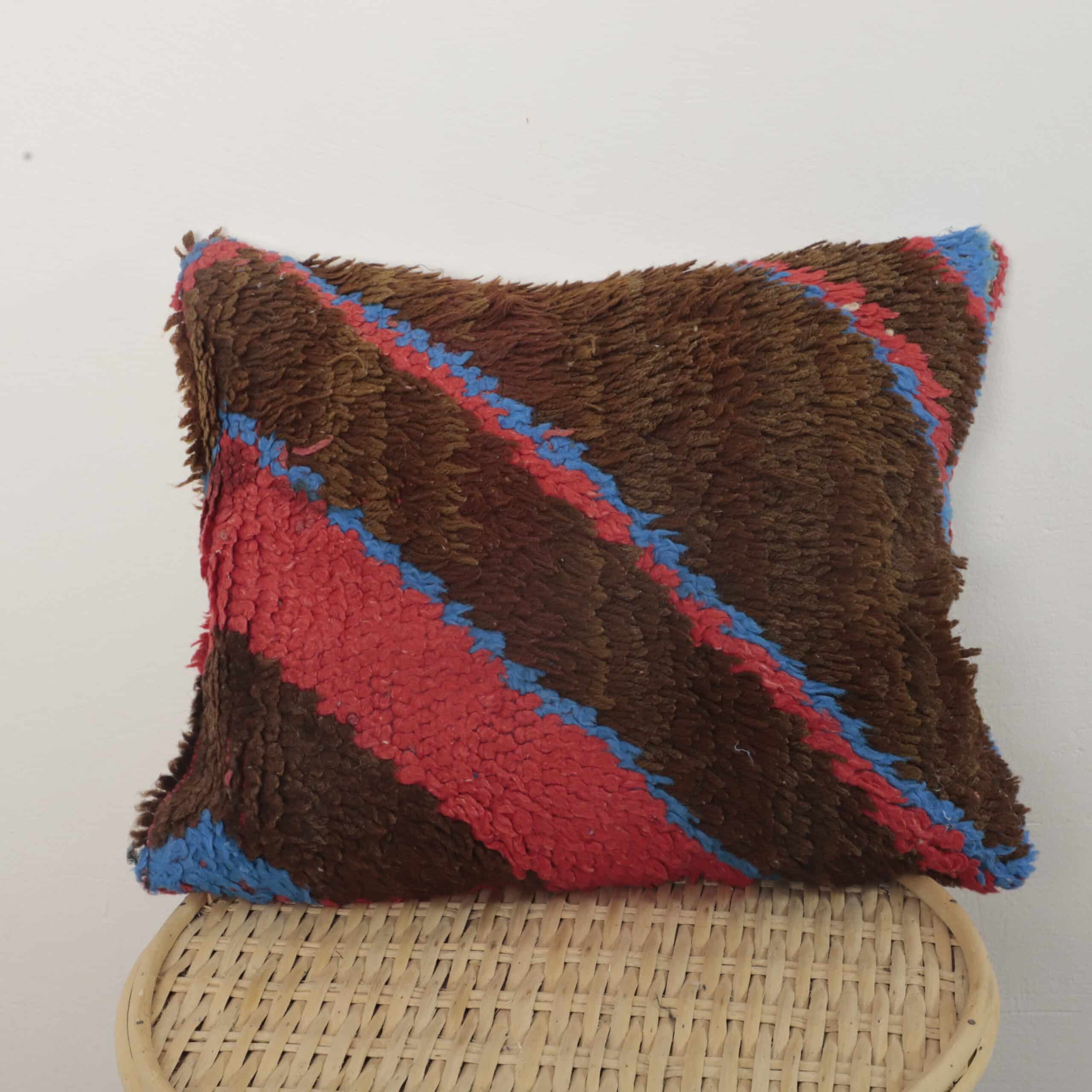 Moroccan shag pillow