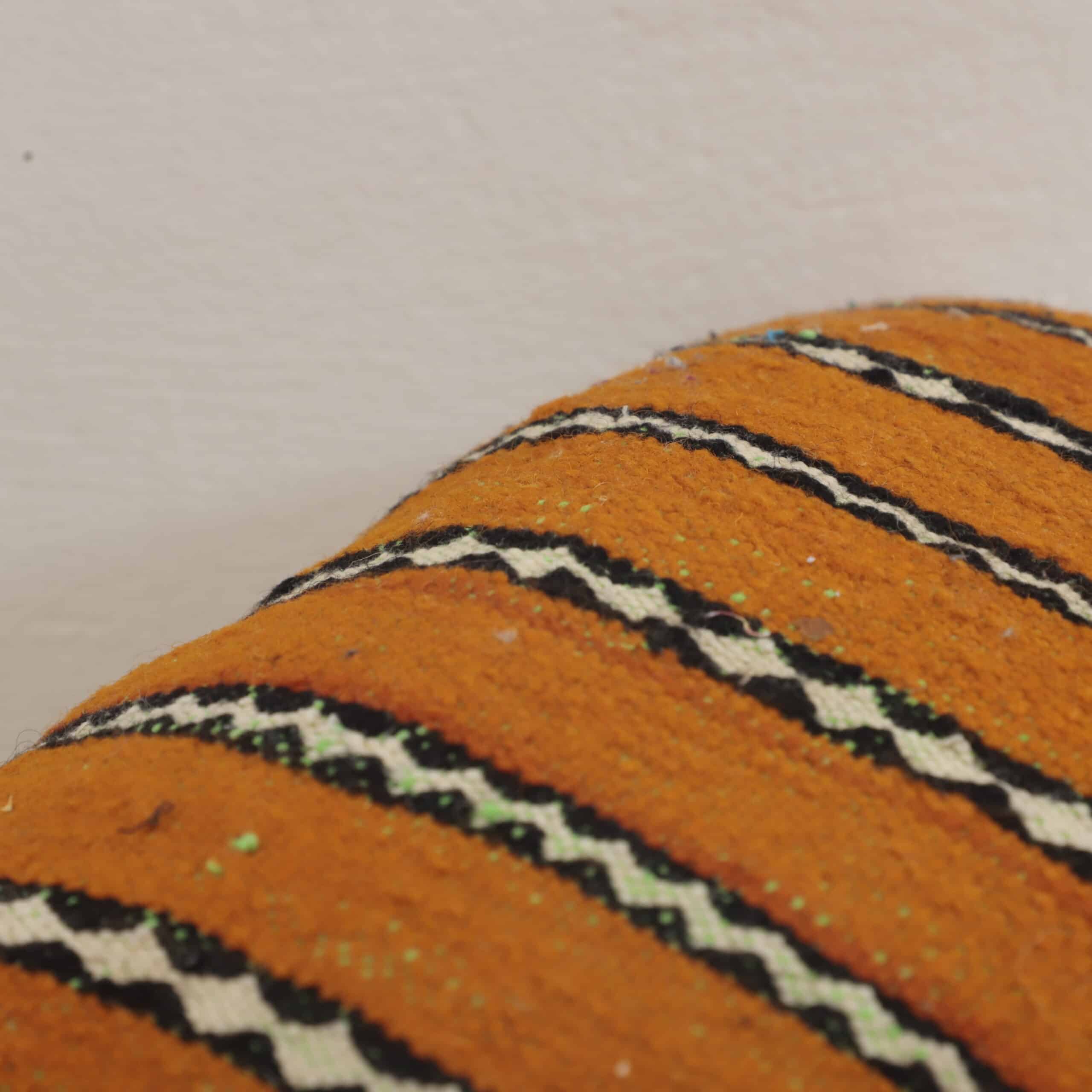 Moroccan Striped Kilim Pillow 40x30 cm | Handwoven Berber Cushion - Image 6