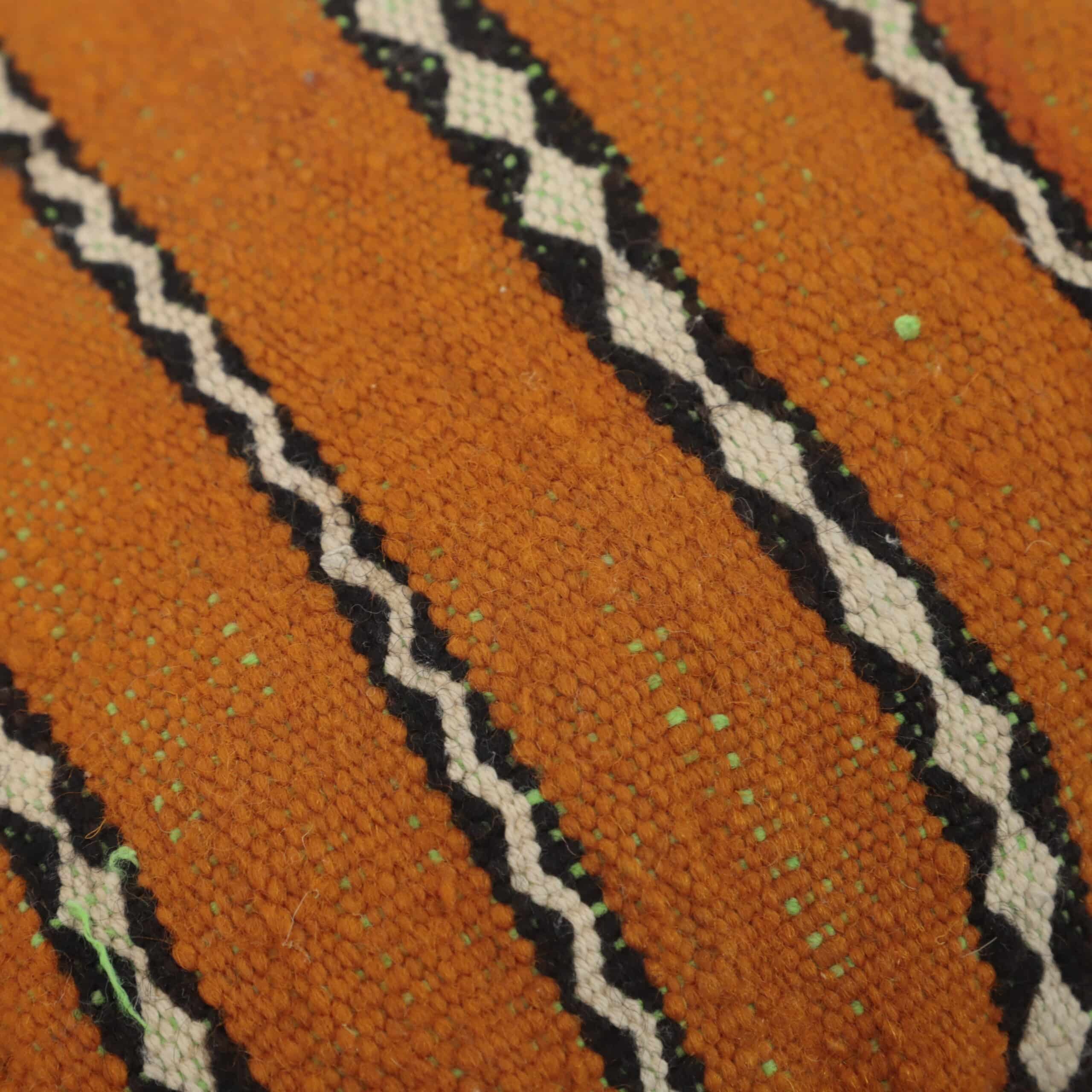 Moroccan Striped Kilim Pillow 40x30 cm | Handwoven Berber Cushion - Image 7