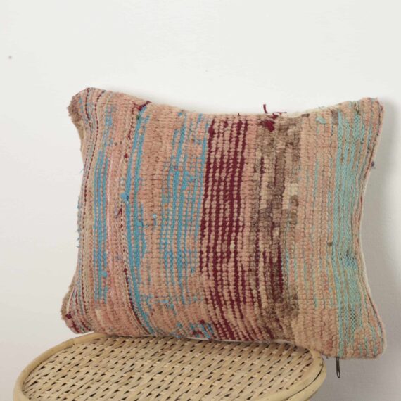 Moroccan vintage wool pillow