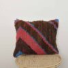Moroccan diagonal wool pillow