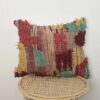 Moroccan textured wool pillow