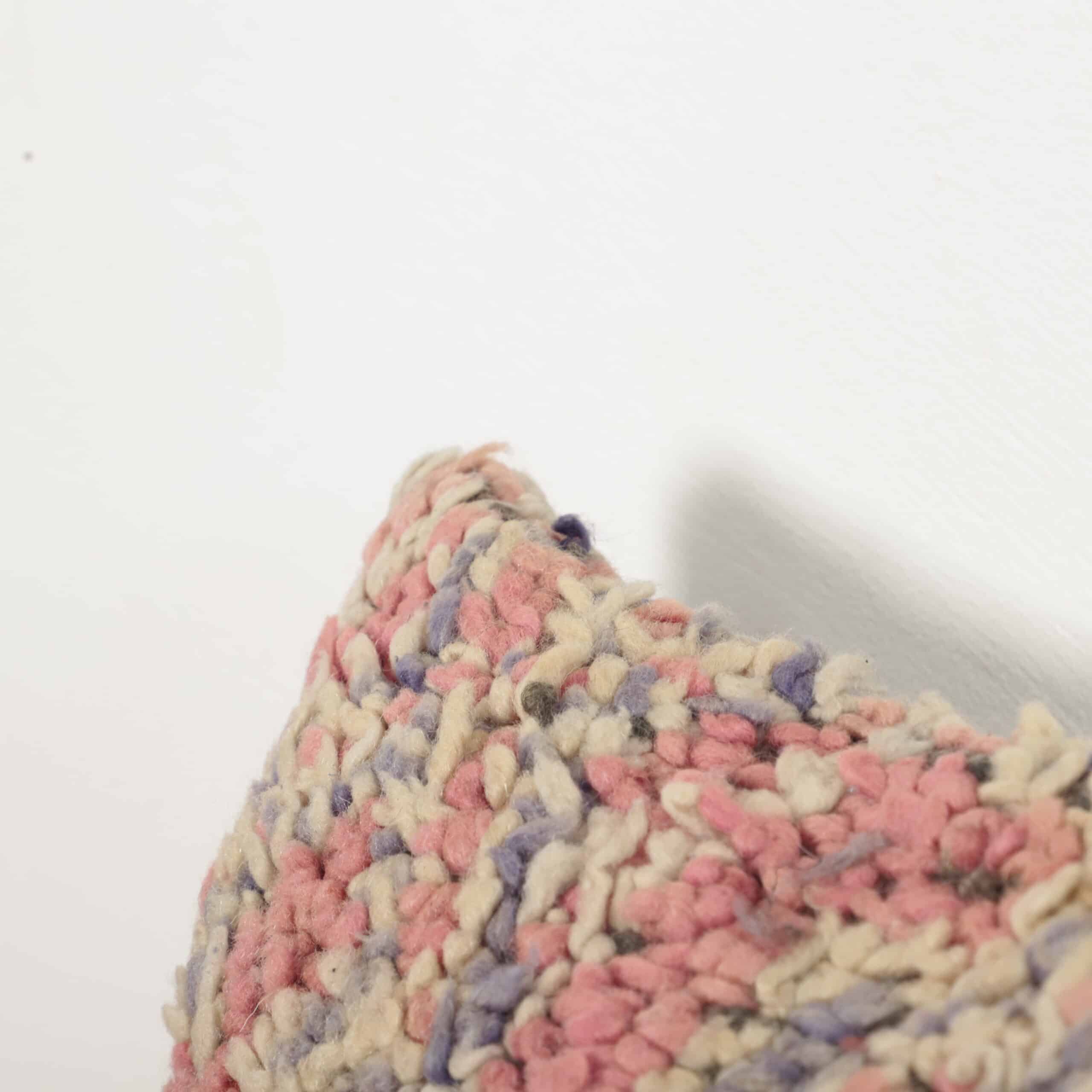 Moroccan Soft Wool Pillow 45x36 cm | Handmade Berber Cushion - Image 3